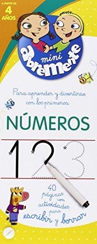 Abremente para escribir y borrar - Números "Para aprender y divertirse con los primeros números". 