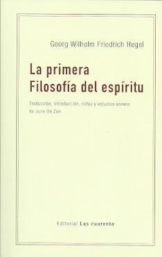 La primera filosofía del espíritu