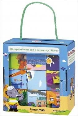 Juega y construye (Osito Tito) "(Rompecabezas con 6 escenas y 1 libro)".