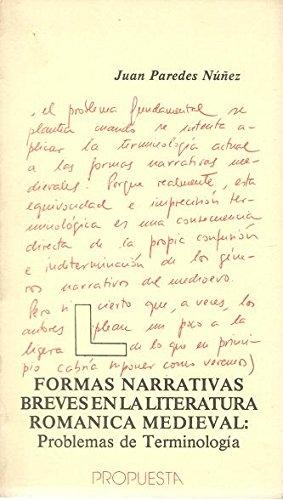 Formas narrativas breves en la literatura románica medieval: Problemas de terminología. 