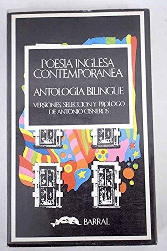 Poesía inglesa contemporánea "Antología bilingüe". 
