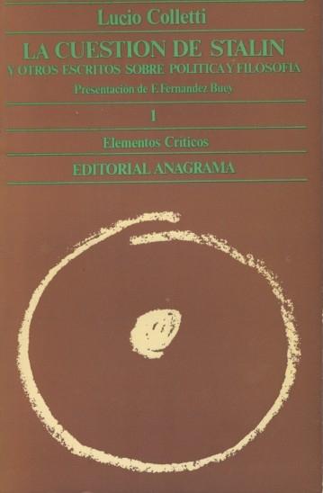 La cuestión de Stalin y otros escritos sobre política y filosofía. 