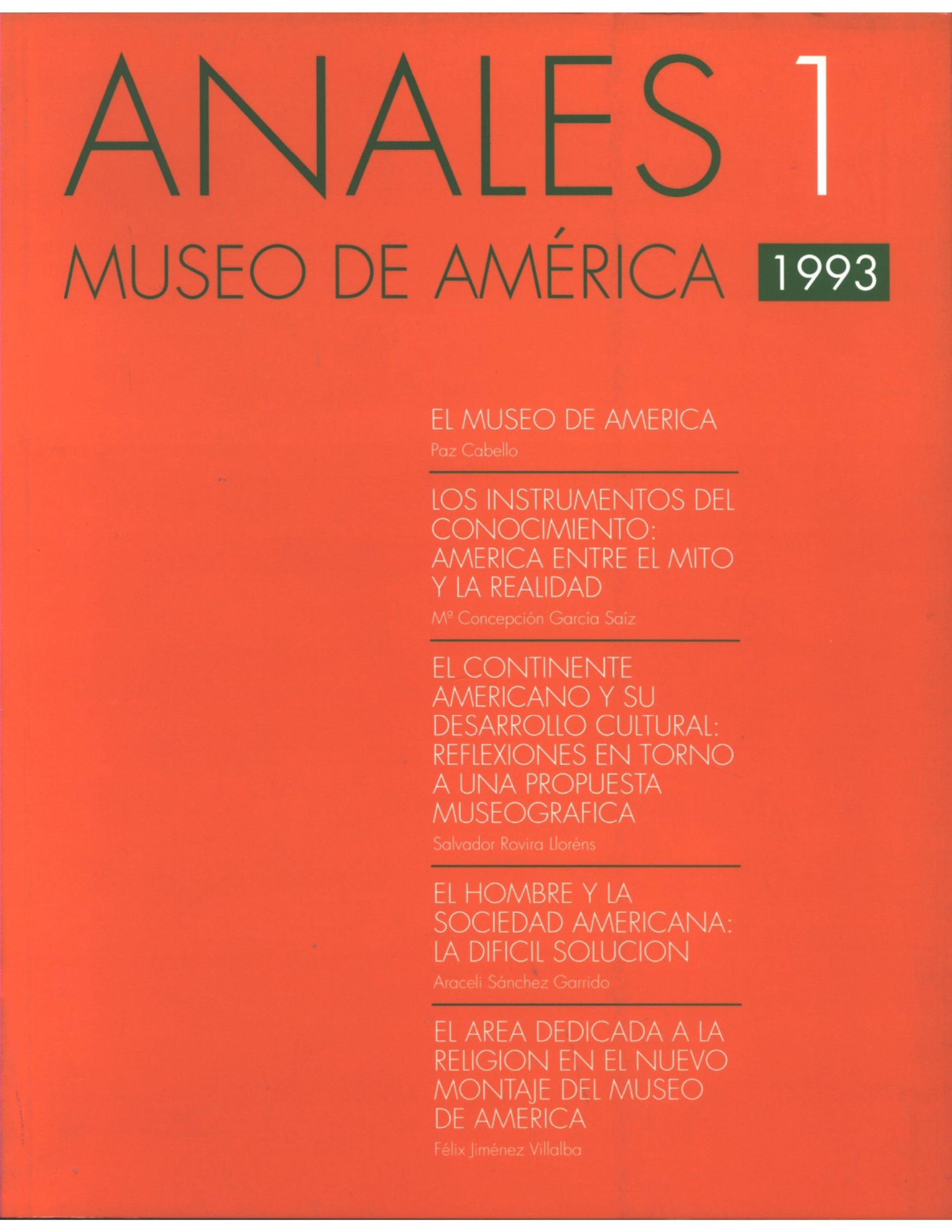 Anales Museo de América - 1. 