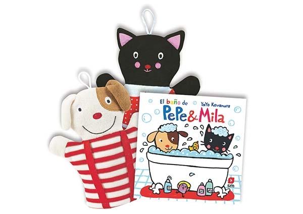 Pack Manoplas Pepe & Mila "(El baño de Pepe & Mila + Manopla)". 