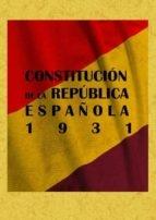 Constitución de la República Española 1931.