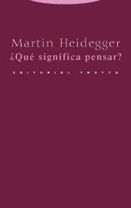 ¿Qué significa pensar?.