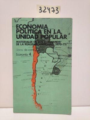 Economía política en la Unidad Popular "Materiales de los "Cuadernos de la realidad nacional" (1970-1973)"