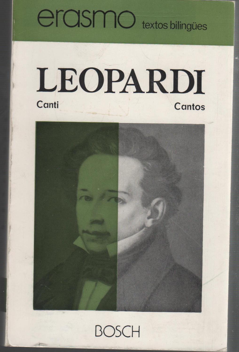 Cantos (Giacomo Leopardi) (textos bilingues)