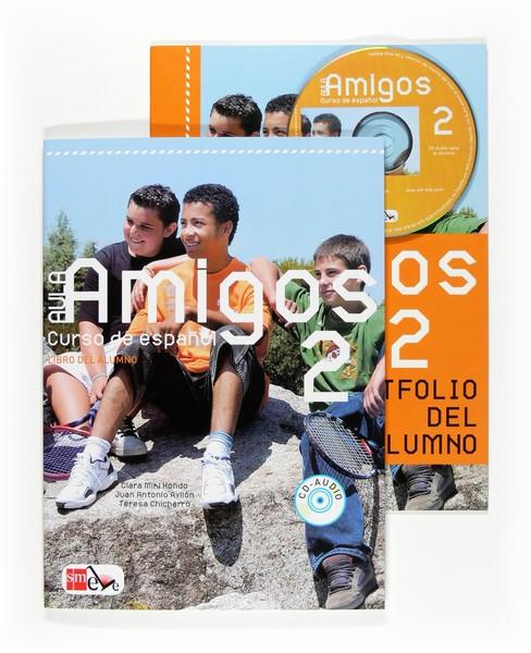 Aula amigos - 2. Internacional (Pack Alumno) "Libro del Alumno + Portfolio + CD". 
