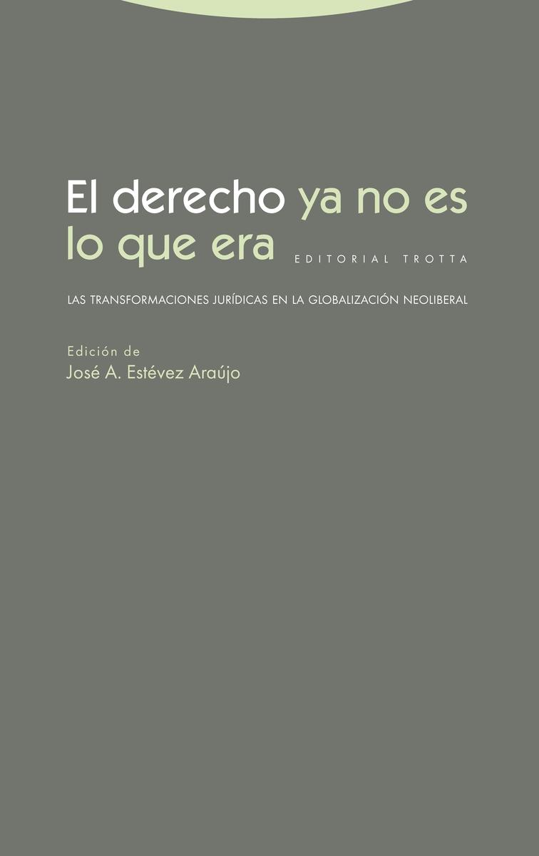 El derecho ya no es lo que era "Las transformaciones jurídicas en la globalización neoliberal"