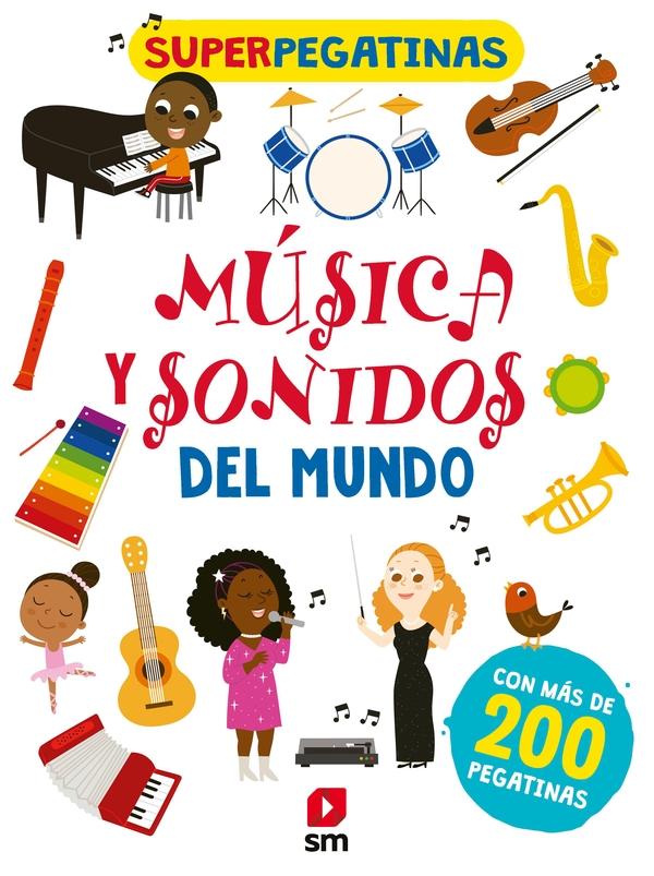 Música y sonidos del mundo "(Superpegatinas)".