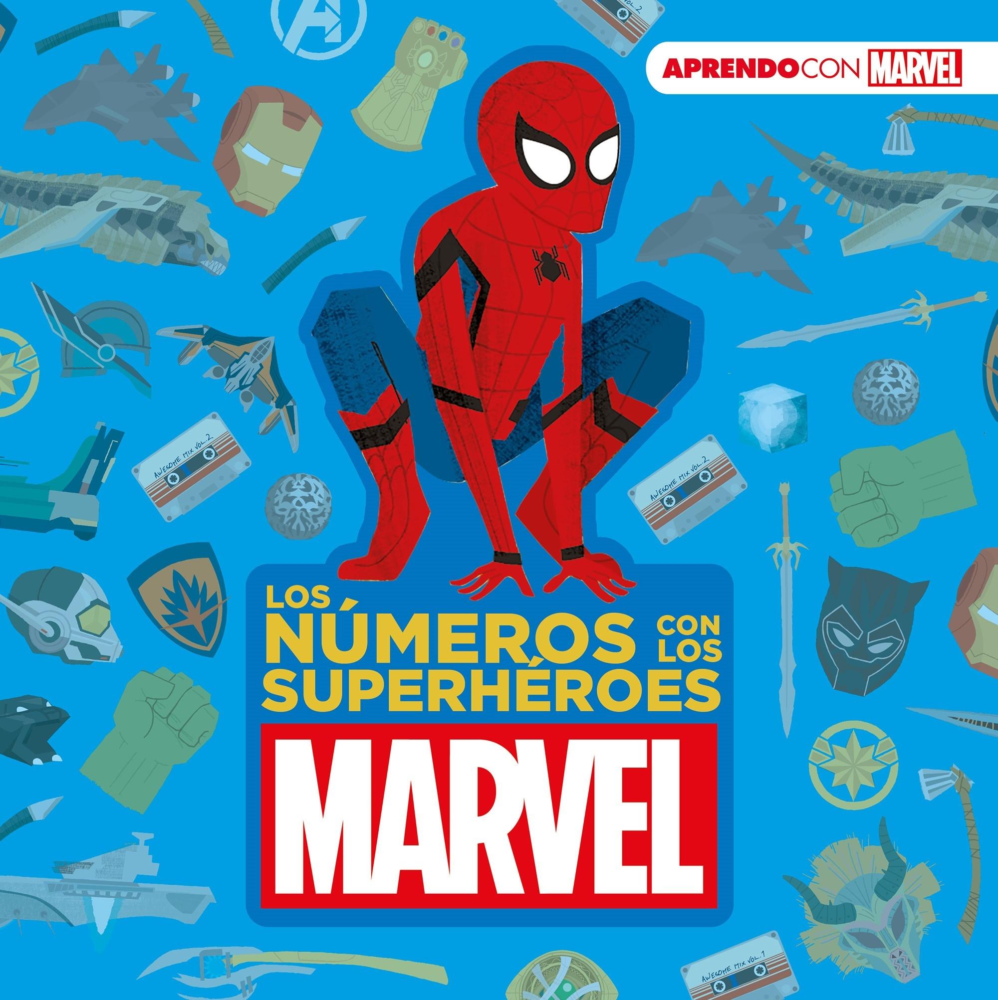 Los números con los Superhéroes Marvel. 