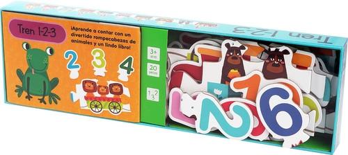 Tren 1-2-3 "(Libro + puzzle)"