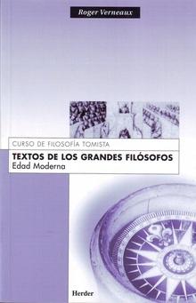 Textos de los grandes filósofos. Edad Moderna