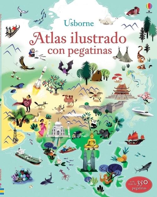 Atlas ilustrado con pegatinas