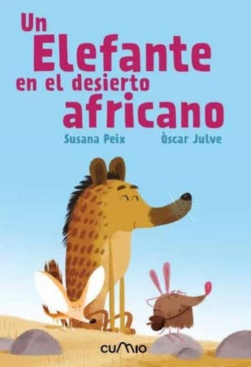 Un elefante en el desierto africano. 