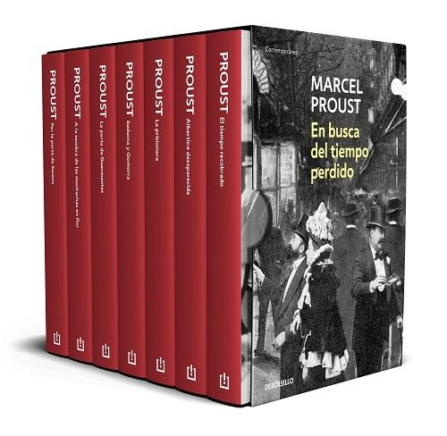 En busca del tiempo perdido - (Estuche 7 vols.) "Por la parte de Swann / A la sombra de las muchachas en flor / La parte de Guermantes / Sodoma y Gomorra".