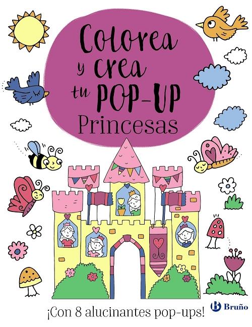 Princesas "Colorea y crea tu Pop-up". 