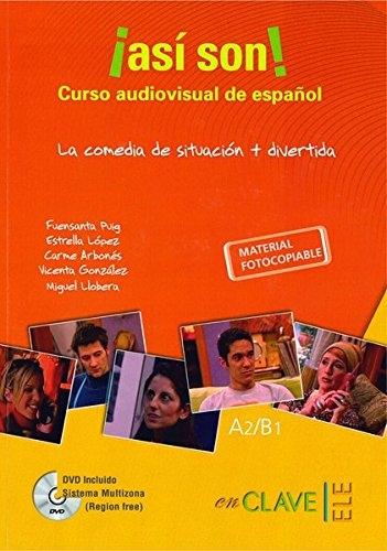 ¡Así son! Curso audiovisual de español + DVD (A2-B1)