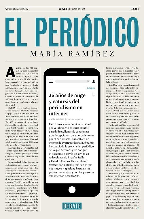 El periódico "25 años de auge y catarsis del periodismo en internet". 