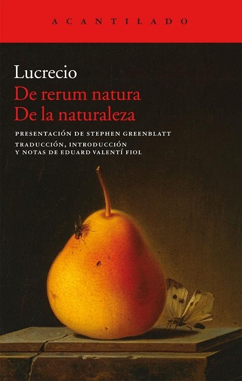 De rerum natura. De la naturaleza. 