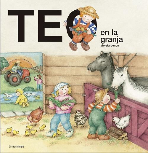 Teo en la granja. 