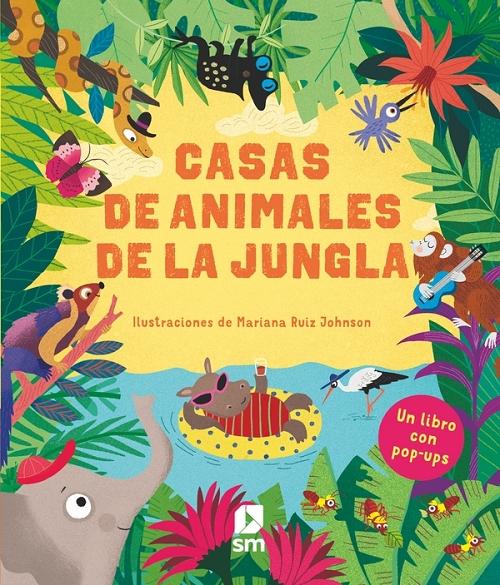Casas de animales de la jungla "(Un libro con pop-ups)". 