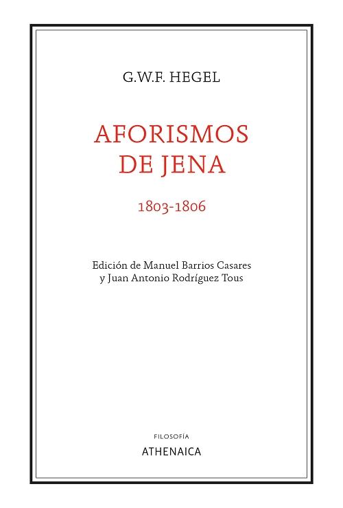 Aforismos de Jena (1803-1806)