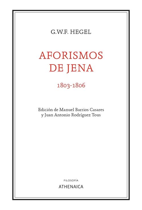 Aforismos de Jena (1803-1806)