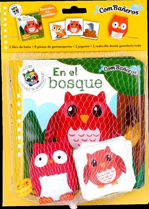 En el bosque "(1 libro de baño + 6 piezas de gomaespuma - 1 juguete + 1 redecilla donde guardarlo todo)". 