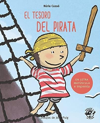 El tesoro del pirata "(En letra mayúscula y en imprenta)". 