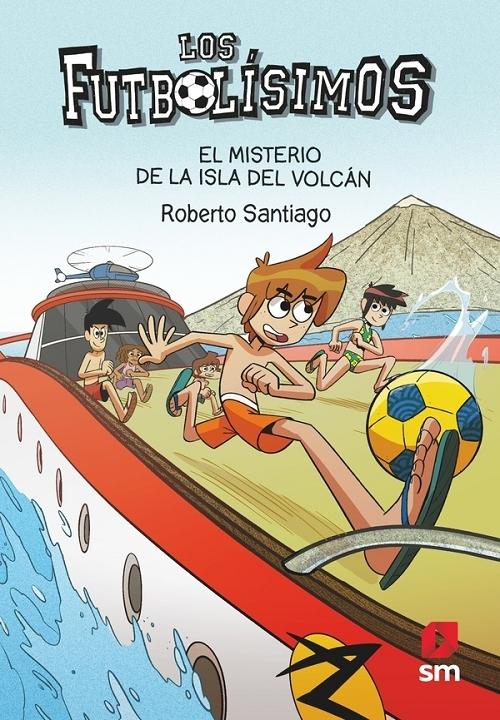 El misterio de la isla del volcán "(Los Futbolísimos - 18)". 