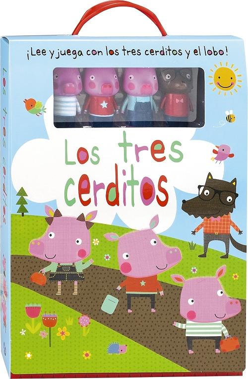 Los tres cerditos "¡Con un escenario desplegable y 4 muñequitos!"