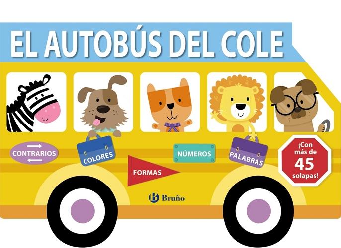 El autobús del cole "¡Con más de 45 solapas!". 