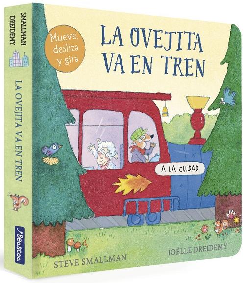 La ovejita va en tren "(Mueve, desliza y gira ) (Pequeñas manitas)". 