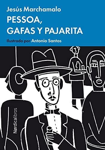 Pessoa, gafas y pajarita. 