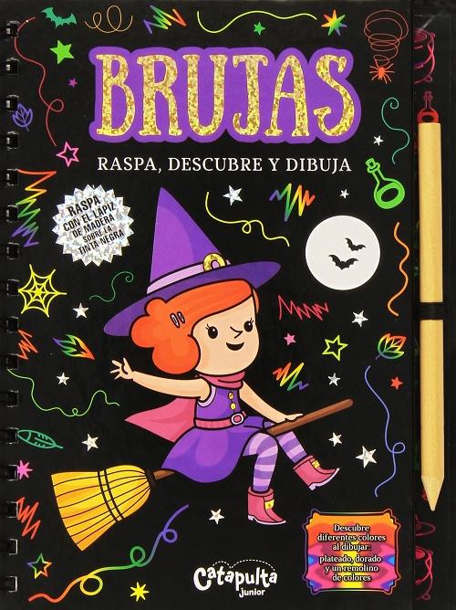 Brujas "Raspa, descubre y dibuja"