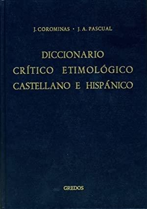 Diccionario crítico etimológico castellano e hispánico - 6: Y-Z. Índices