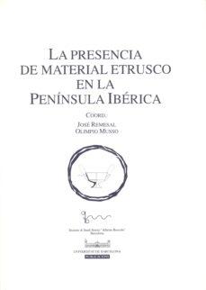 La presencia de material etrusco en la Península Ibérica. 