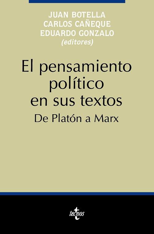 El pensamiento político en sus textos "De Platón a Marx"