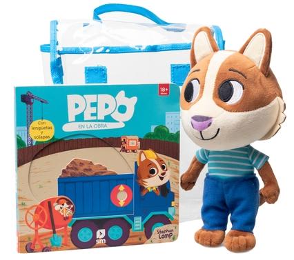 Pepo en la obra (Pack + Peluche). 