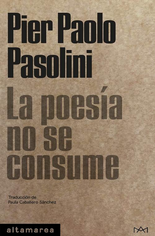 La poesía no se consume. 