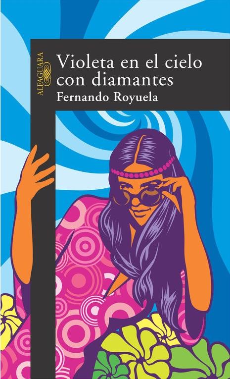 Violeta en el cielo con diamantes
