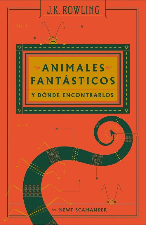 Animales fantásticos y dónde encontrarlos "(Un libro de la biblioteca de Hogwarts)"