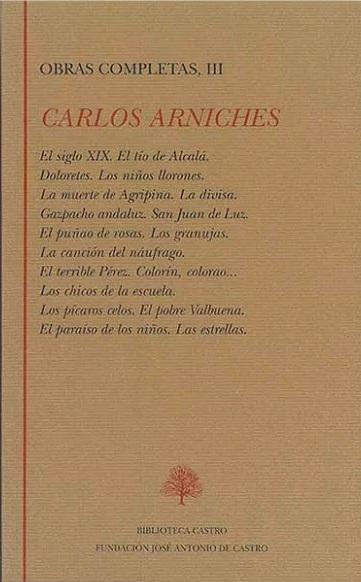 Obras Completas - III (Carlos Arniches) "Teatro (1901-1904)"