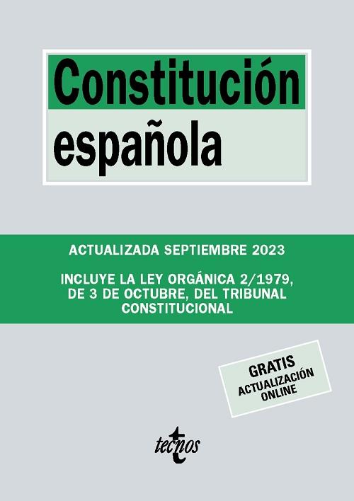Constitución Española "Actualizada a septiembre de 2023". 