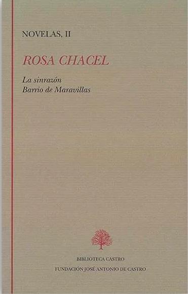 Novelas - II (Rosa Chacel) "La sinrazón / Barrio de Maravillas". 