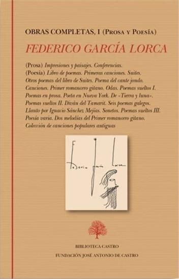 Obras Completas - I (Federico García Lorca) "(Prosa y Poesía)". 