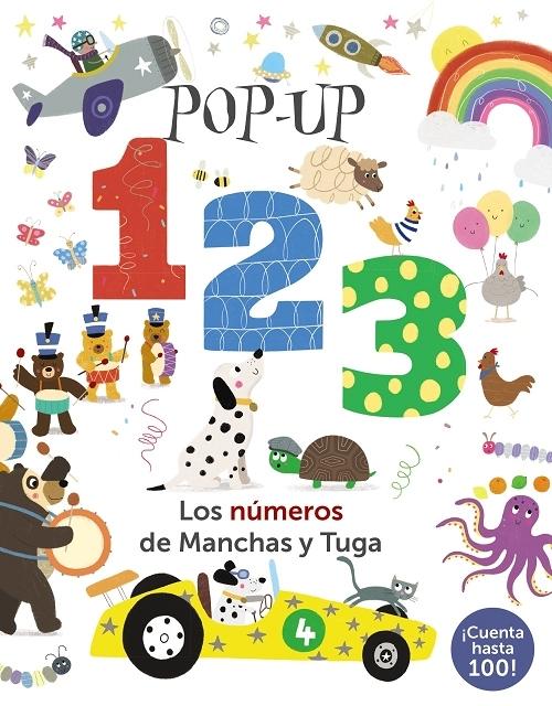 Pop-up 1 2 3 "Los números de Manchas y Tuga". 