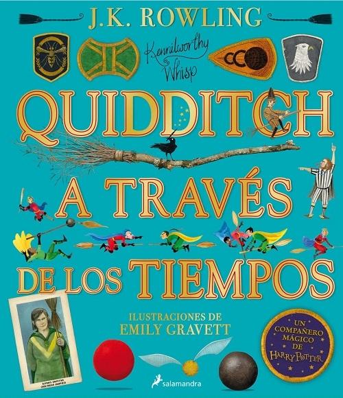 Quidditch a través de los tiempos "(Un libro de la biblioteca de Hogwarts - Edición ilustrada)".